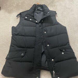 Talbots Black Quilted Puffer Vest
